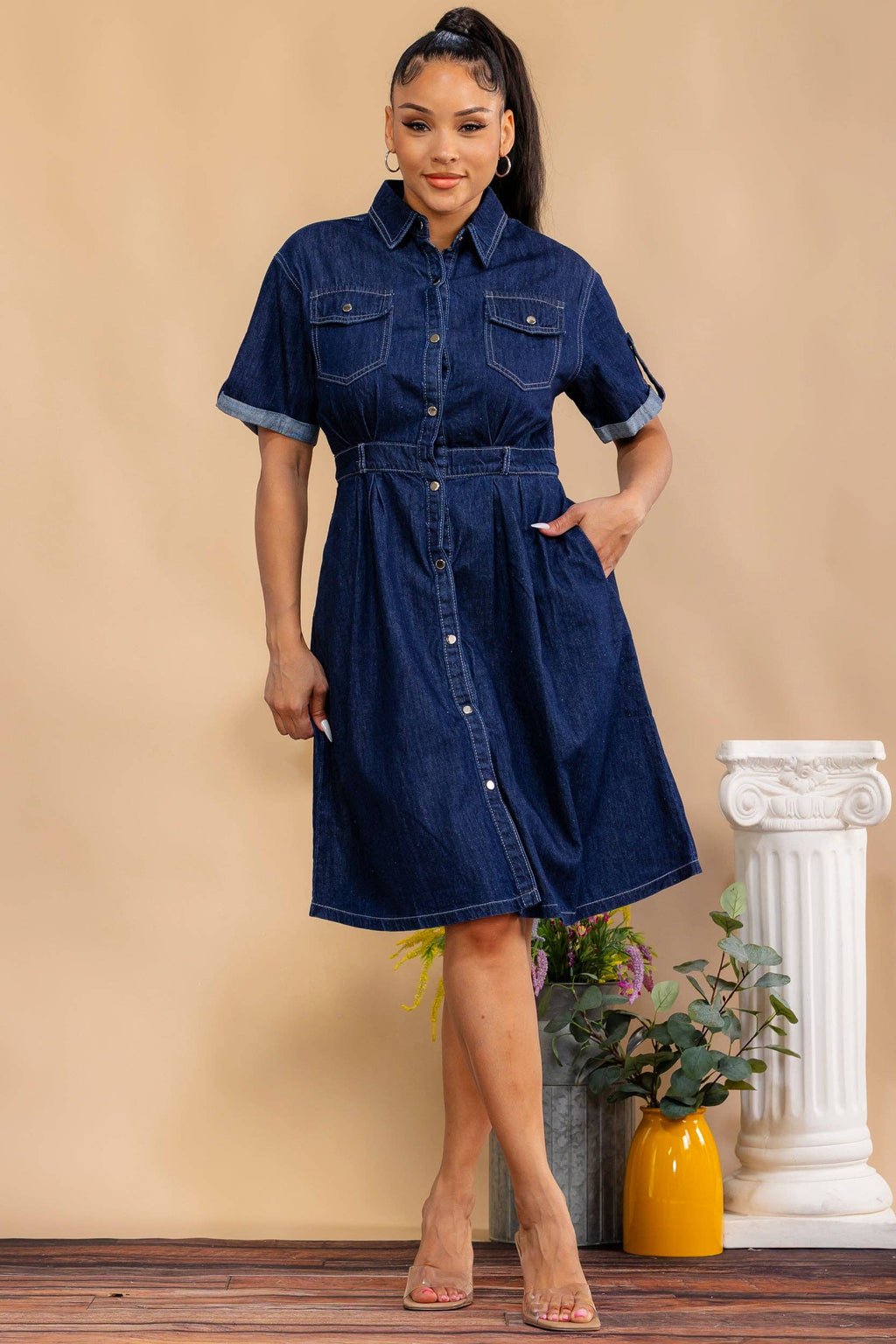 SANDRA DENIM DRESS