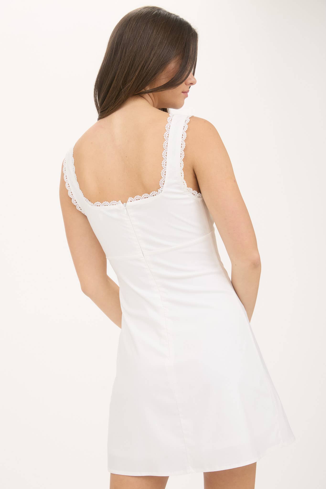 LACE TRIM DRESS