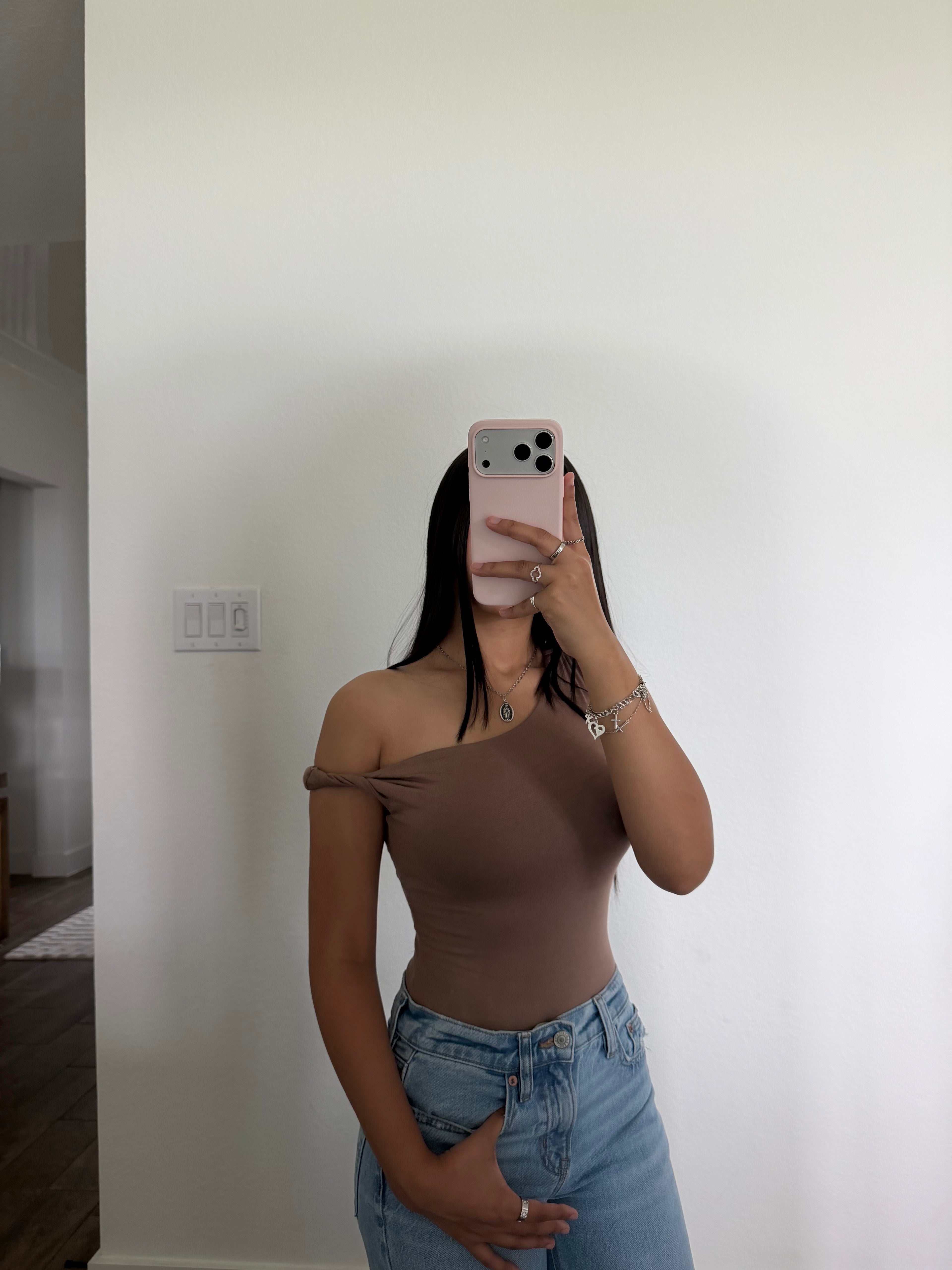 YESENIA  MOCHA BODYSUIT
