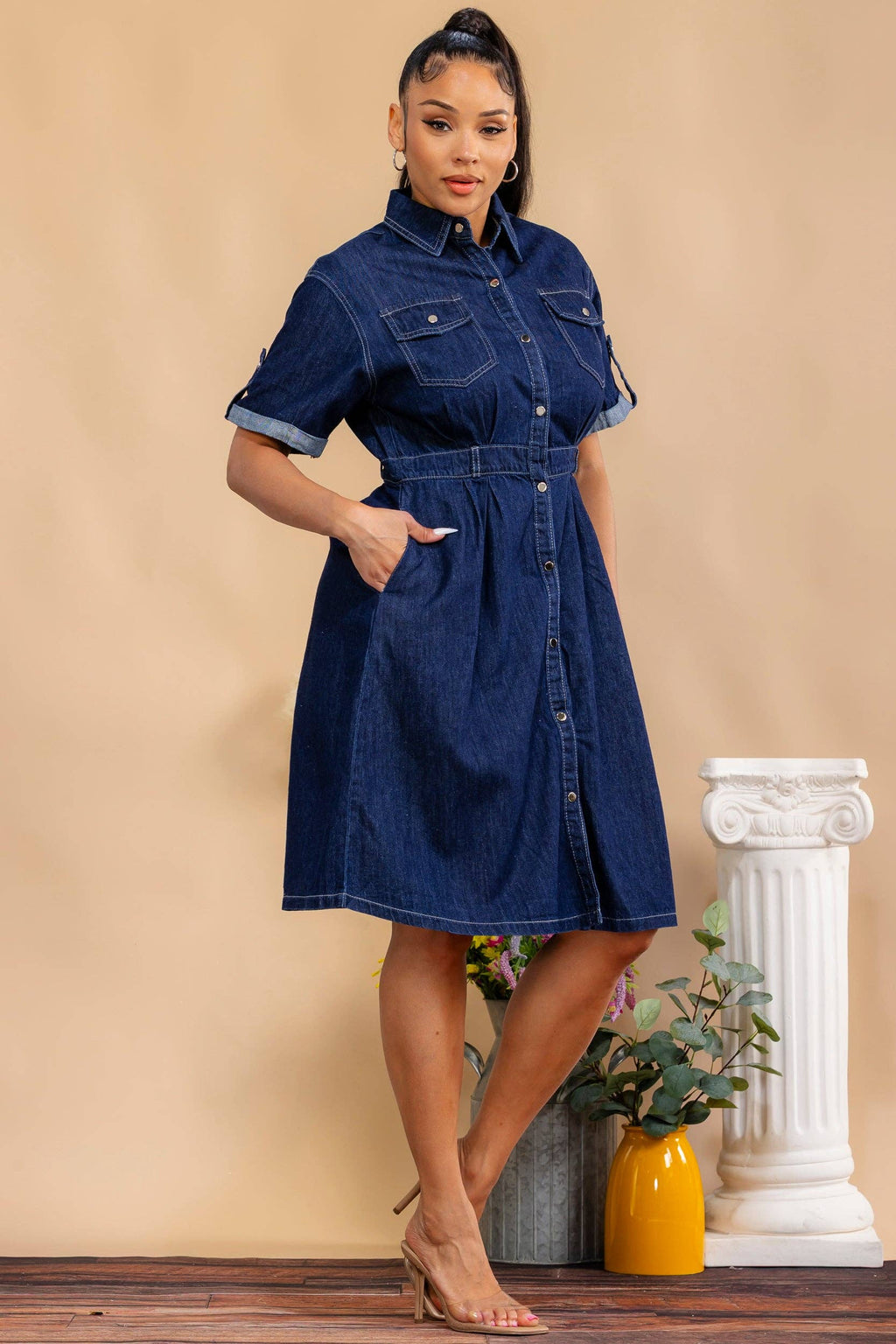 SANDRA DENIM DRESS